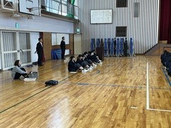 司会を担当する新年度の生徒会役員