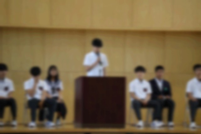 生徒総会での発表